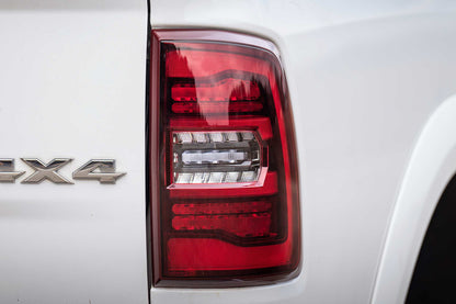 Morimoto XB LED Tail Lights Dodge Ram 2009-2018 - Red Lens Set