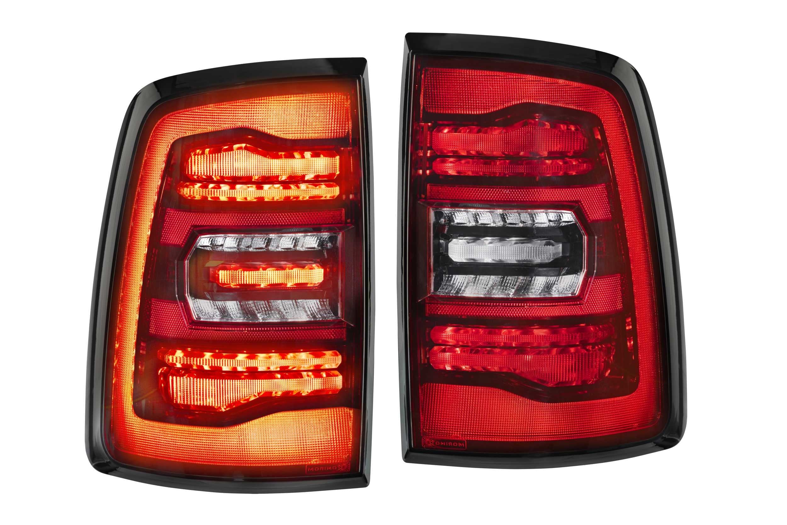 Morimoto XB LED Tail Lights Dodge Ram 2009-2018 - Red Lens Set