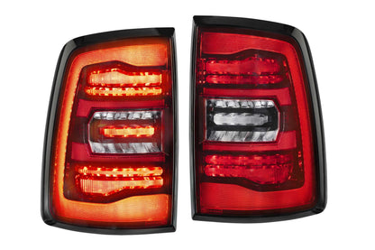 Morimoto XB LED Tail Lights Dodge Ram 2009-2018 - Red Lens Set
