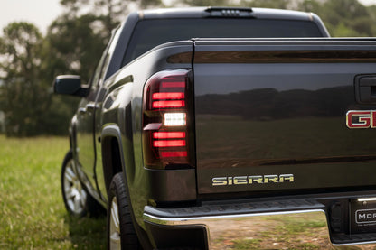 Morimoto XB LED Tail Lights GMC Sierra 2014-2018 - Red Lens Set