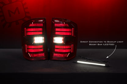 Morimoto XB LED Tail Lights Chevrolet Silverado 2014-2019 - Red Lens Set