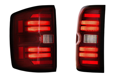Morimoto XB LED Tail Lights Chevrolet Silverado 2014-2019 - Red Lens Set
