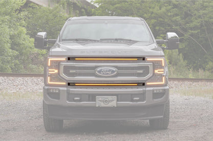 Morimoto XBG LED DRL Grille Inserts Ford Super Duty Platinum 2020-2022 - Amber DRL Set