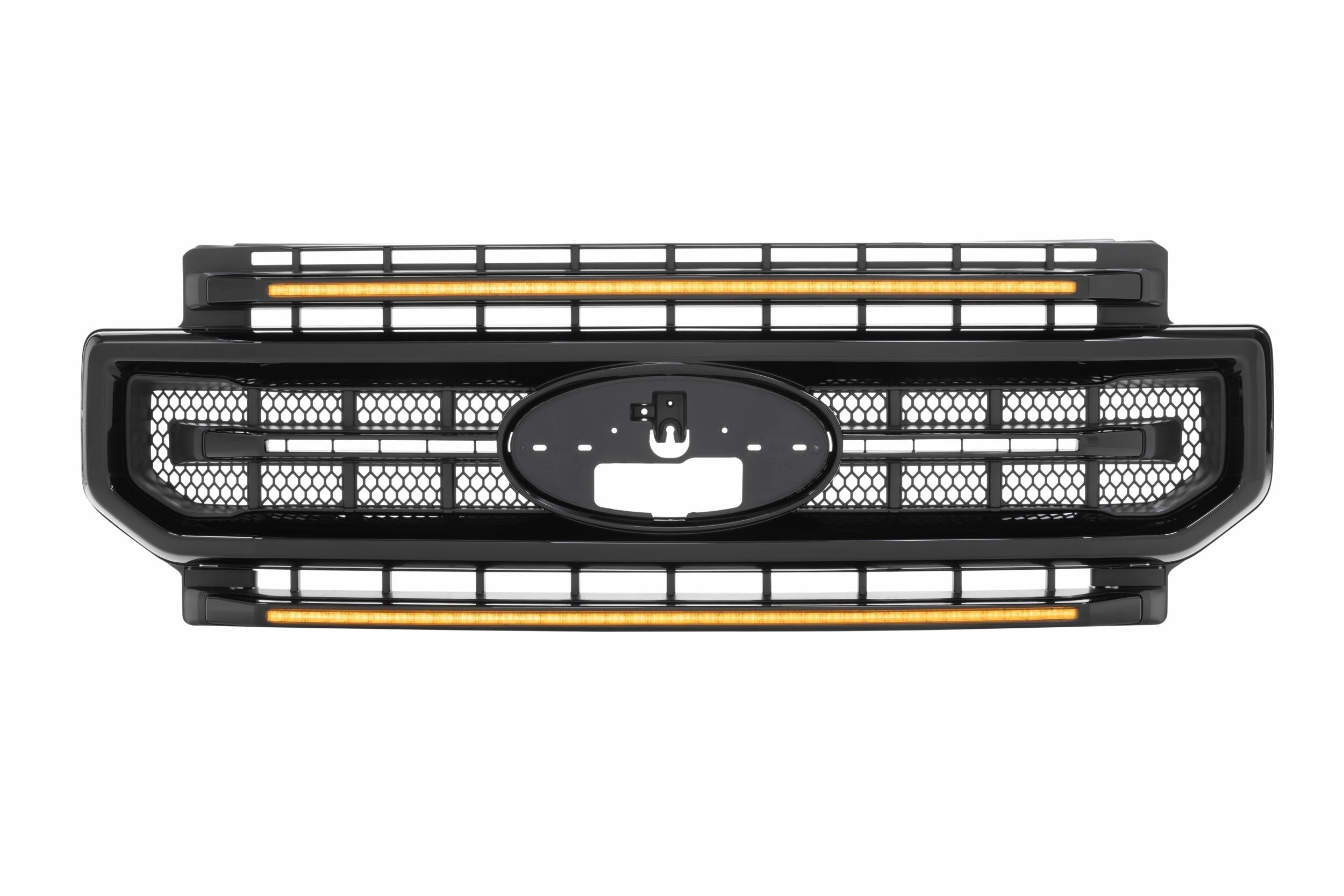 Morimoto XBG LED Grille Ford Super Duty 2020-2022 - Black with Amber DRL