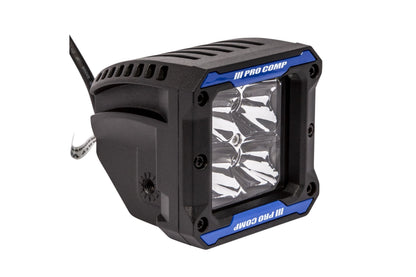 Pro Comp Gen 3 LED Pods - 2x2 Square 12W White Spot Beam (Pair)