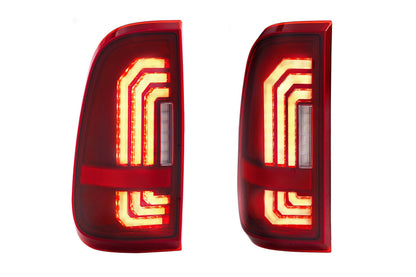 Morimoto XB LED Tail Lights Ford Super Duty 1999-2016 - Red Lens Set