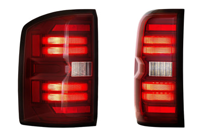 Morimoto XB LED Tail Lights GMC Sierra 2014-2018 - Red Lens Set