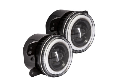 Pro Comp Jeep Fog Lights - Wide Fog Beam with Halo Ring (07-18 Wrangler JK)