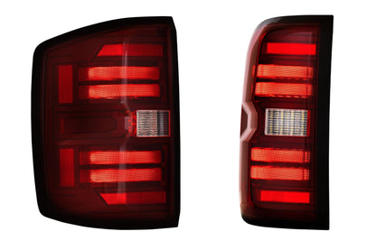 Morimoto XB LED Tail Lights Chevrolet Silverado 2014-2019 - Red Lens Set