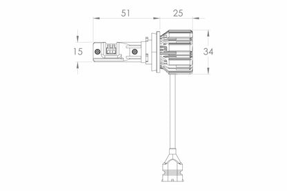 GTR Lighting Ultra 3 LED Bulbs - H11/H9/H8 (Pair)