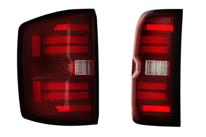 Morimoto XB LED Tail Lights Chevrolet Silverado 2014-2019 - Red Lens Set