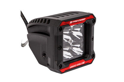 Pro Comp Gen 3 LED Pods - 2x2 Square 12W White Spot Beam (Pair)