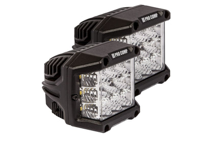 Pro Comp LED Pods - Wide Angle 75W White Combo Beam (Pair)