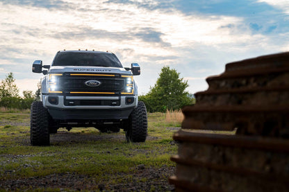 Morimoto XBG LED Grille Ford Super Duty 2020-2022 - Black with Amber DRL