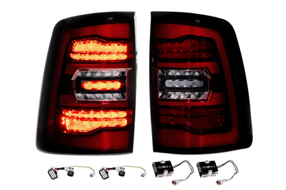 Morimoto XB LED Tail Lights Ram HD 2019+ - Red Lens Set