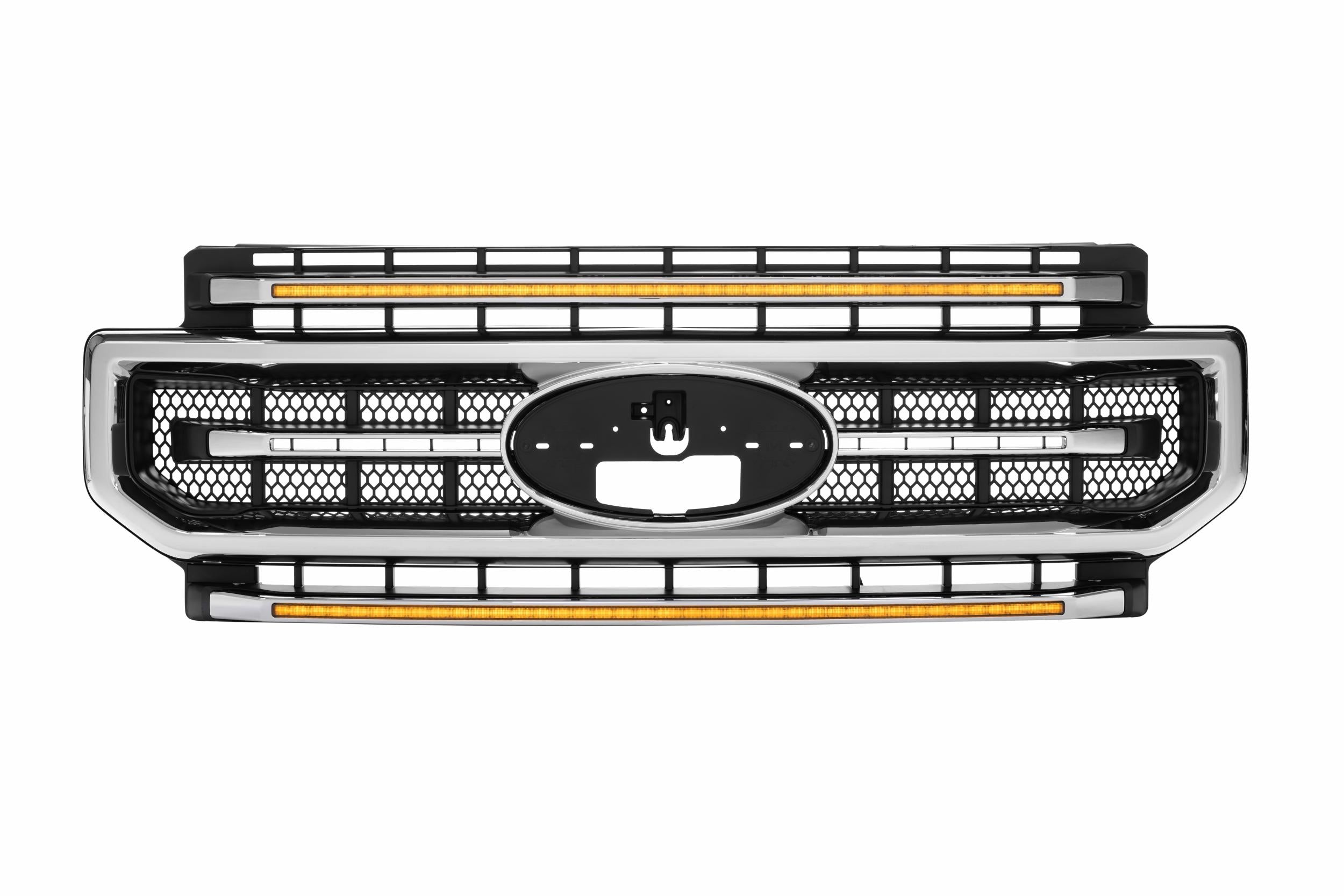 Morimoto XBG LED Grille Ford Super Duty 2020-2022 - Chrome with Amber DRL