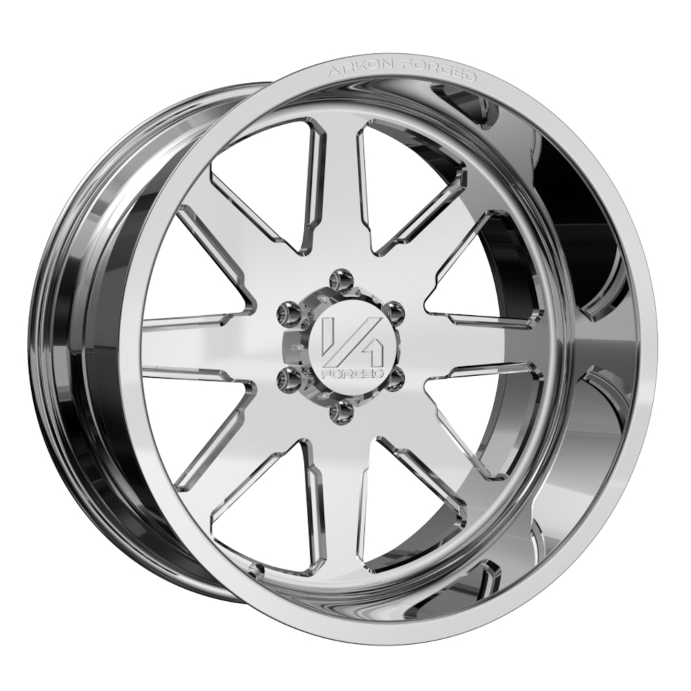 Set of 4 ARKON Forged Anvil 22x12 5x5.5 -51 Polished Wheels