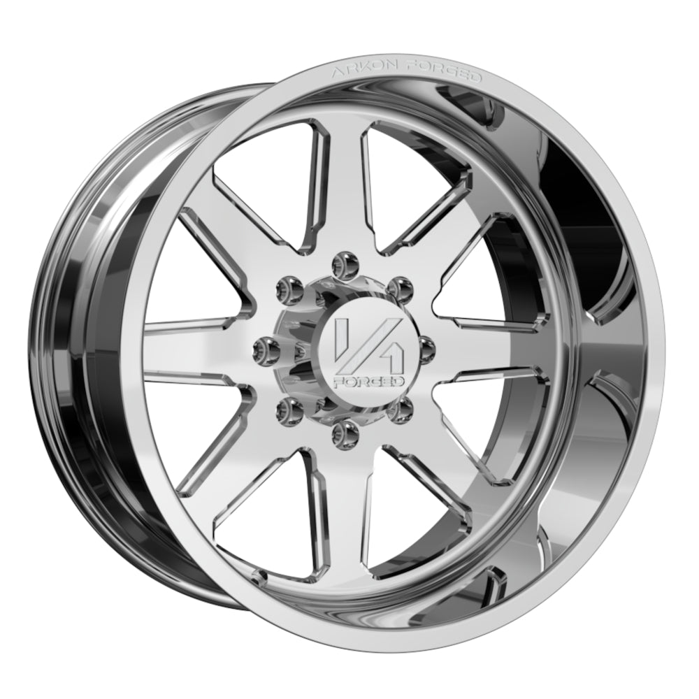 Set of 4 ARKON Forged Anvil 22x12 8x6.5 -51 Polished Wheels