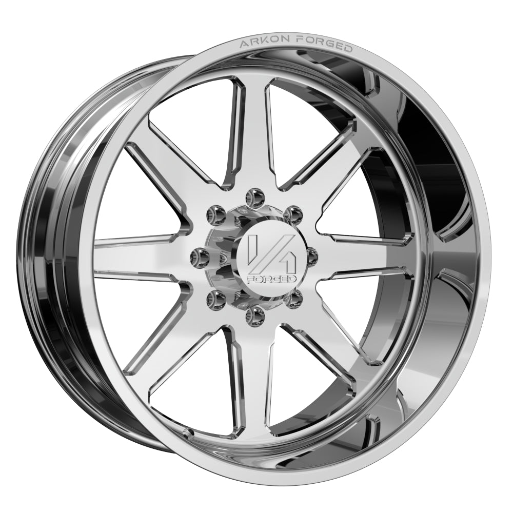 Set of 4 ARKON Forged Anvil 24x12 8x6.5 -51 Polished Wheels