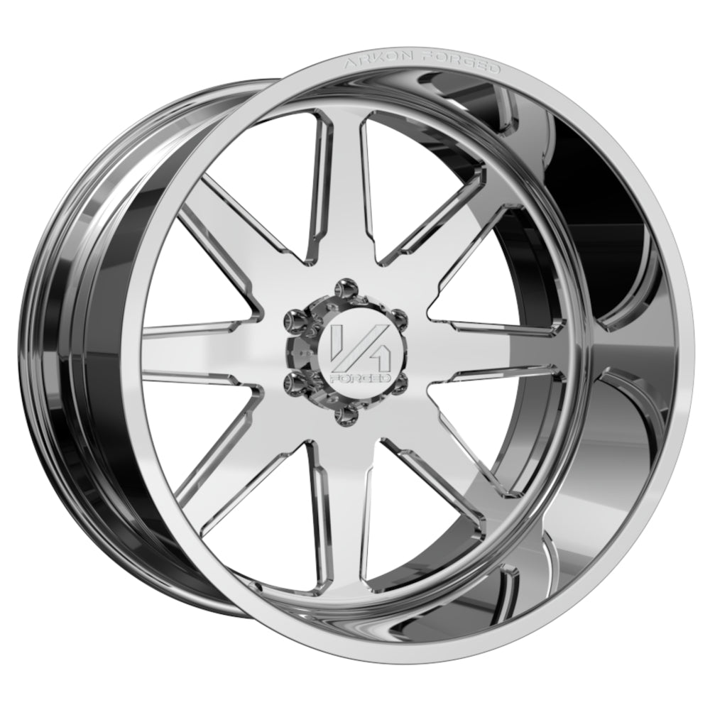 Set of 4 ARKON Forged Anvil 24x14 6x5.5 -76 Polished Wheels