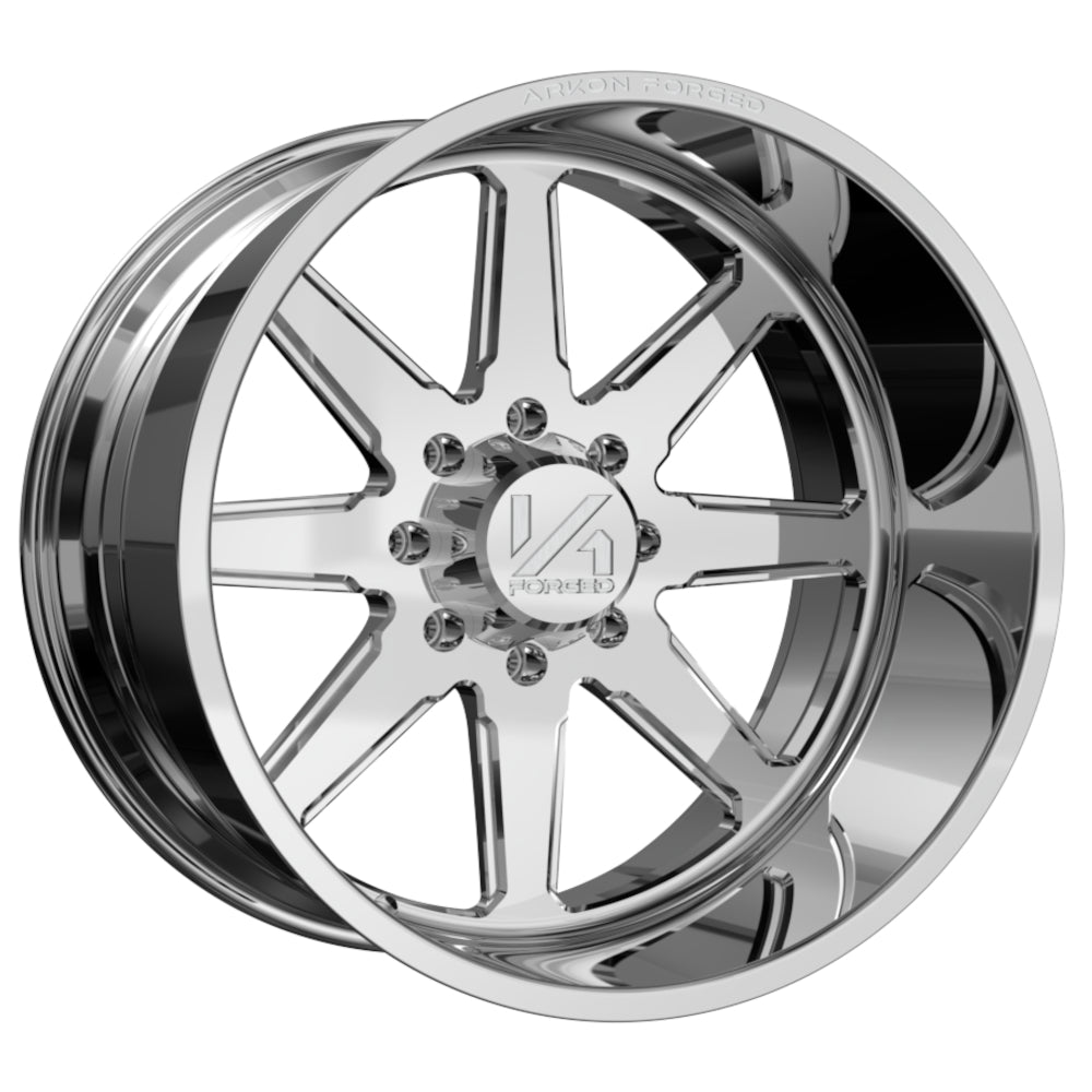 Set of 4 ARKON Forged Anvil 24x14 8x170 -76 Polished Wheels