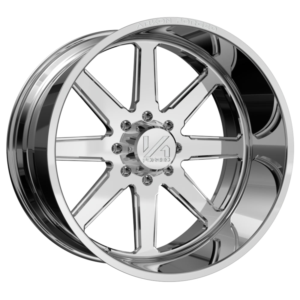 Set of 4 ARKON Forged Anvil 26x14 8x180 -76 Polished Wheels