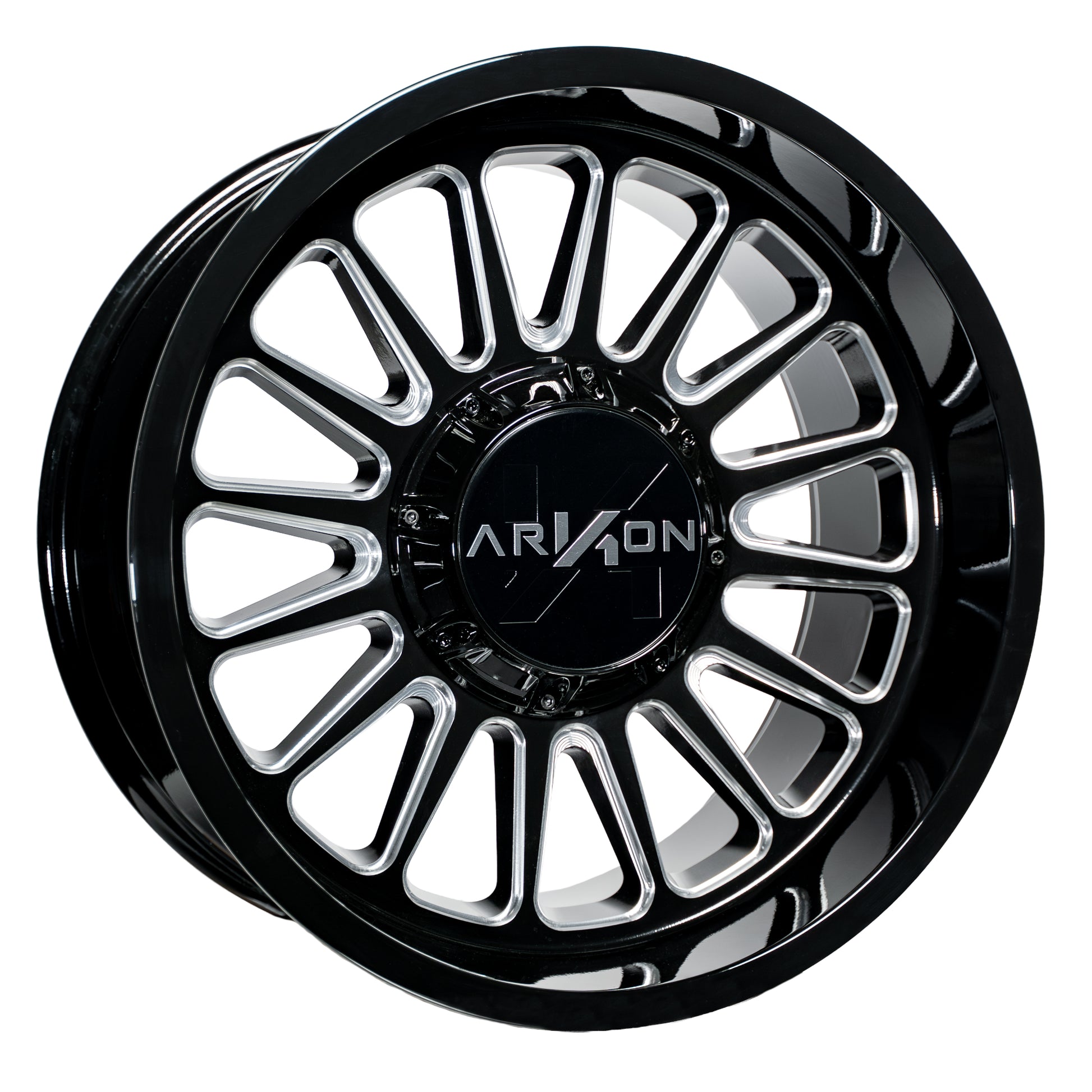 Set of 4 ARKON Off-Road Aramis 20x10 5x5/5x5.5 -25 Gloss Black Milled Wheels