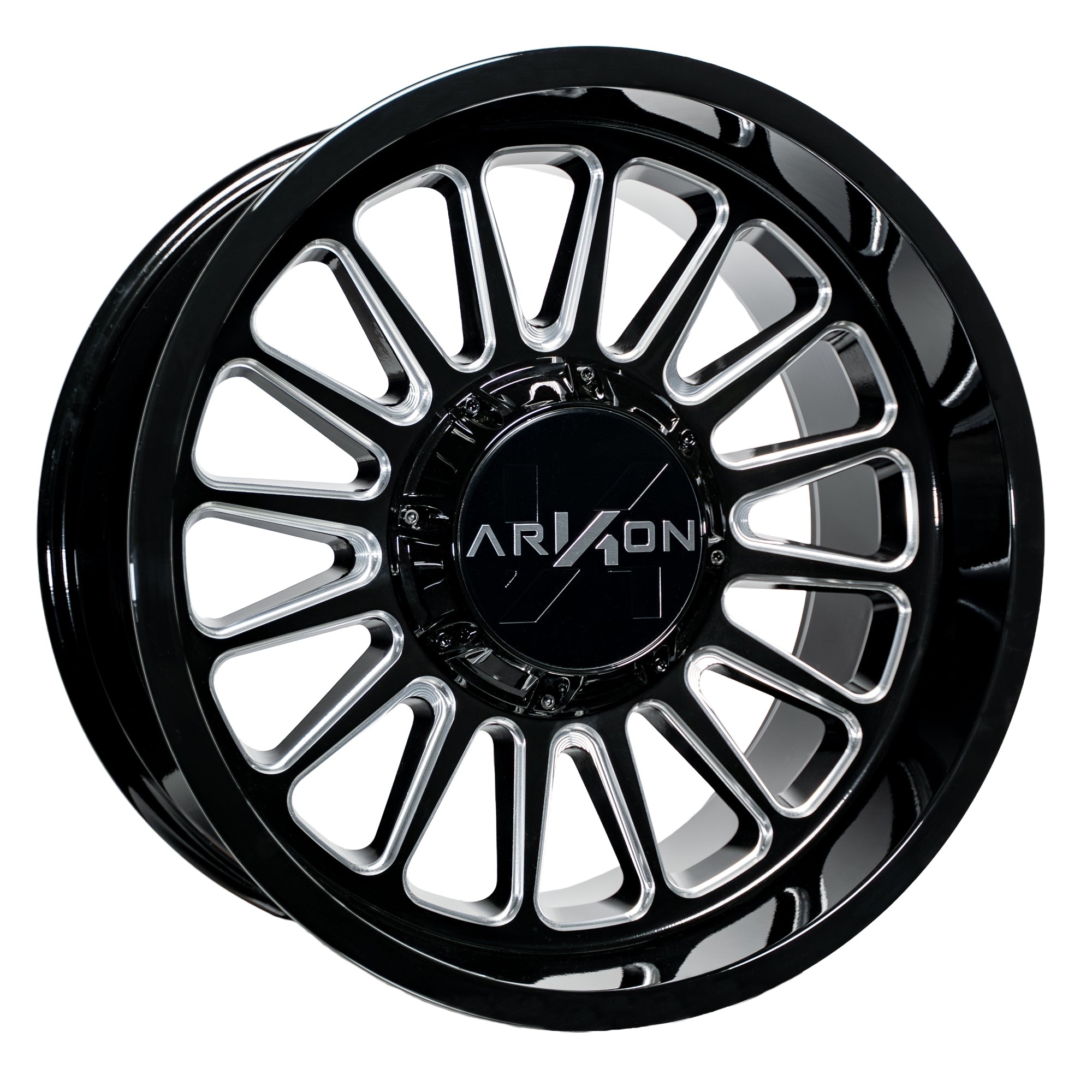 Set of 4 ARKON Off-Road Aramis 20x10 5x5/5x5.5 -25 Gloss Black Milled Wheels