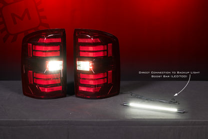 Morimoto XB LED Tail Lights GMC Sierra 2014-2018 - Red Lens Set
