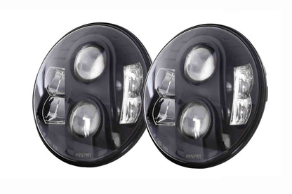 Pro Comp 7" Round LED Headlights - Hi/Lo Beam (07-18 Jeep Wrangler JK)