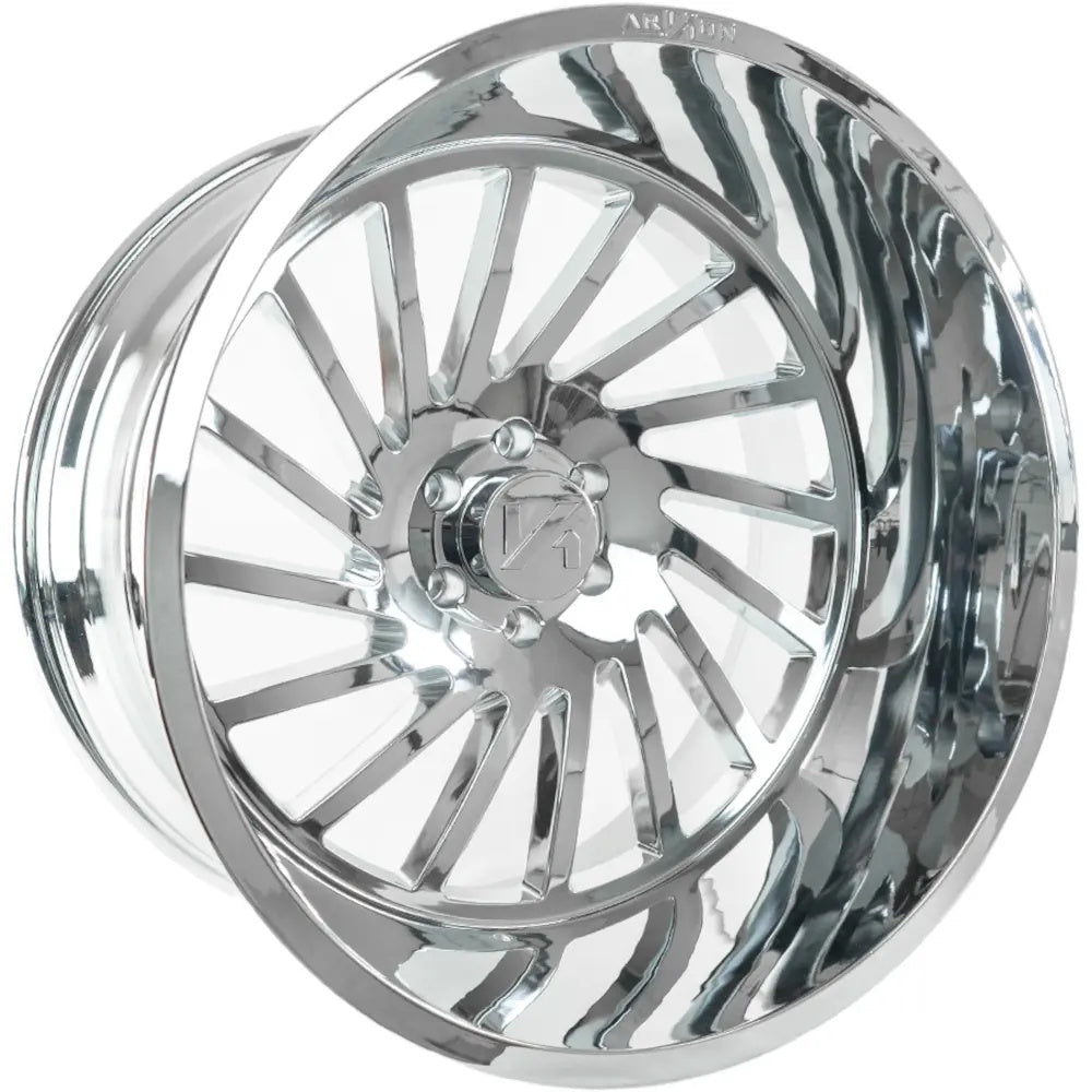 Set of 4 ARKON Off-Road Caesar 24x14 8x6.5 -81 Chrome Wheels