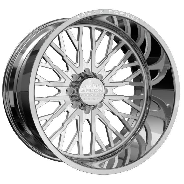 Set of 4 ARKON Forged Dallas 22x12 6x135 -51 Polished Wheels