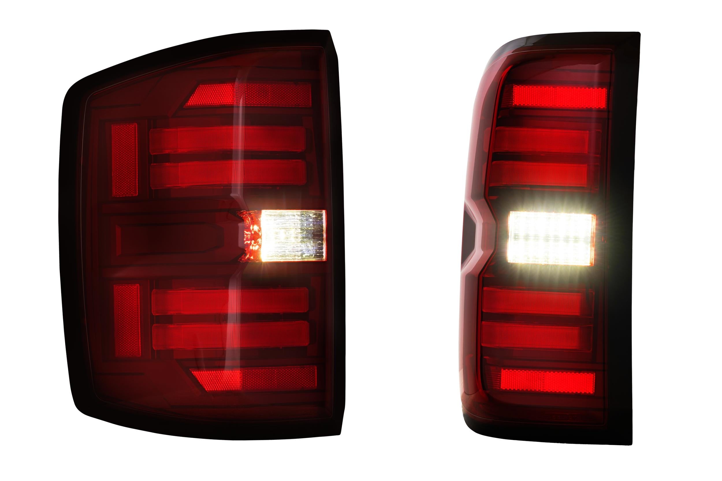 Morimoto XB LED Tail Lights Chevrolet Silverado 2014-2019 - Red Lens Set