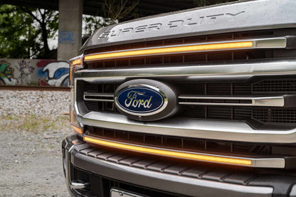 Morimoto XBG LED DRL Grille Inserts Ford Super Duty Platinum 2020-2022 - Amber DRL Set
