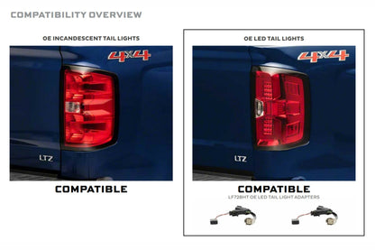Morimoto XB LED Harness 2014-2018 Silverado / Sierra OE LED Tail Adapters - Set