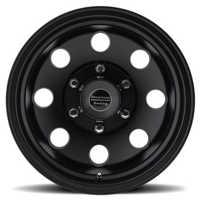 American Racing AR172 Baja 16x8 8x6.5 Satin Black -6mm Offset