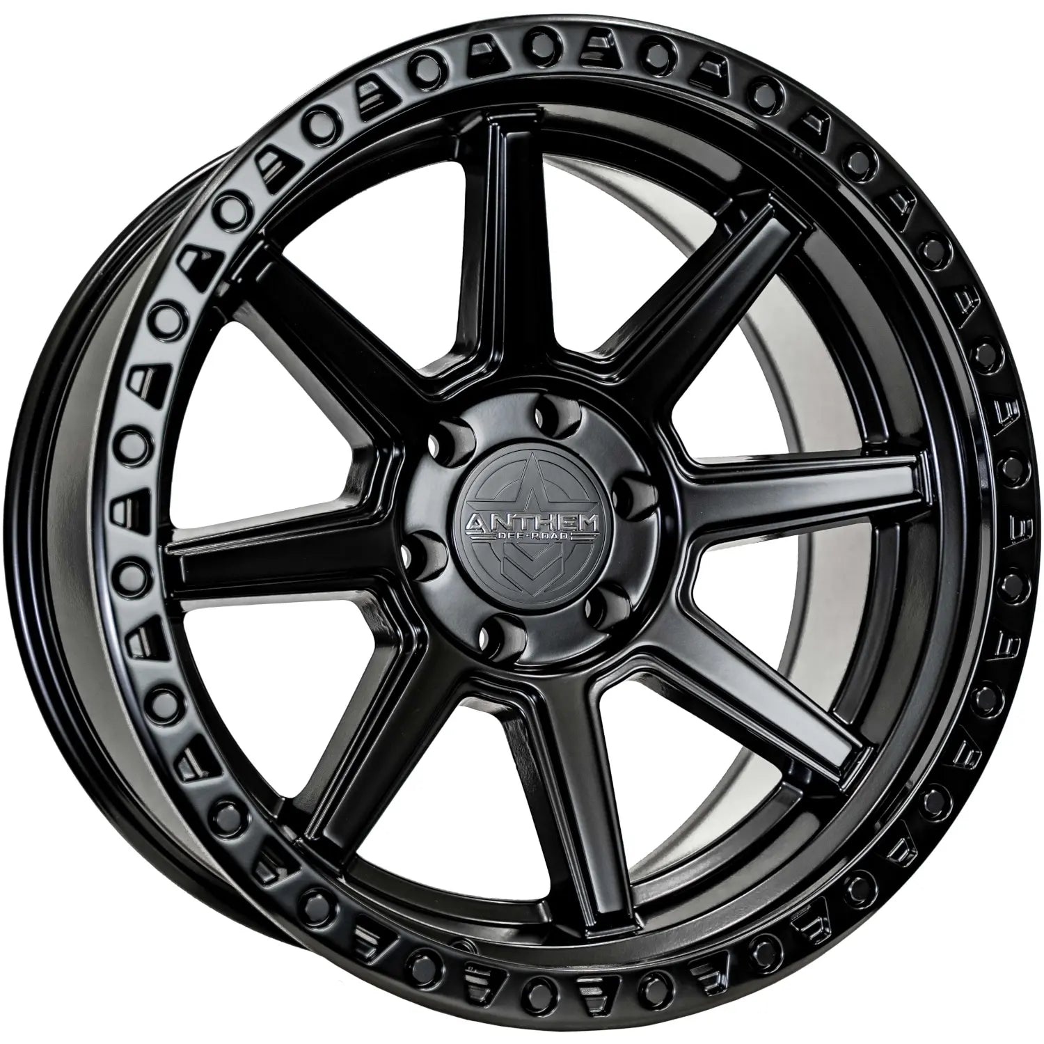 Set of 4 Anthem Off-Road Helo 20x10 8x170 -18 Satin Black Wheels