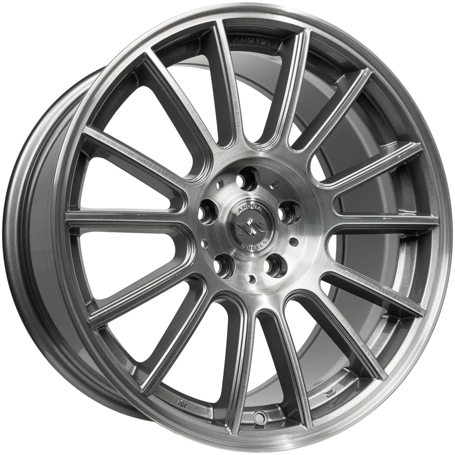 Set of 4 Anovia Kenzo 19x9.5 5x114.3 +35 Brushed Wheels