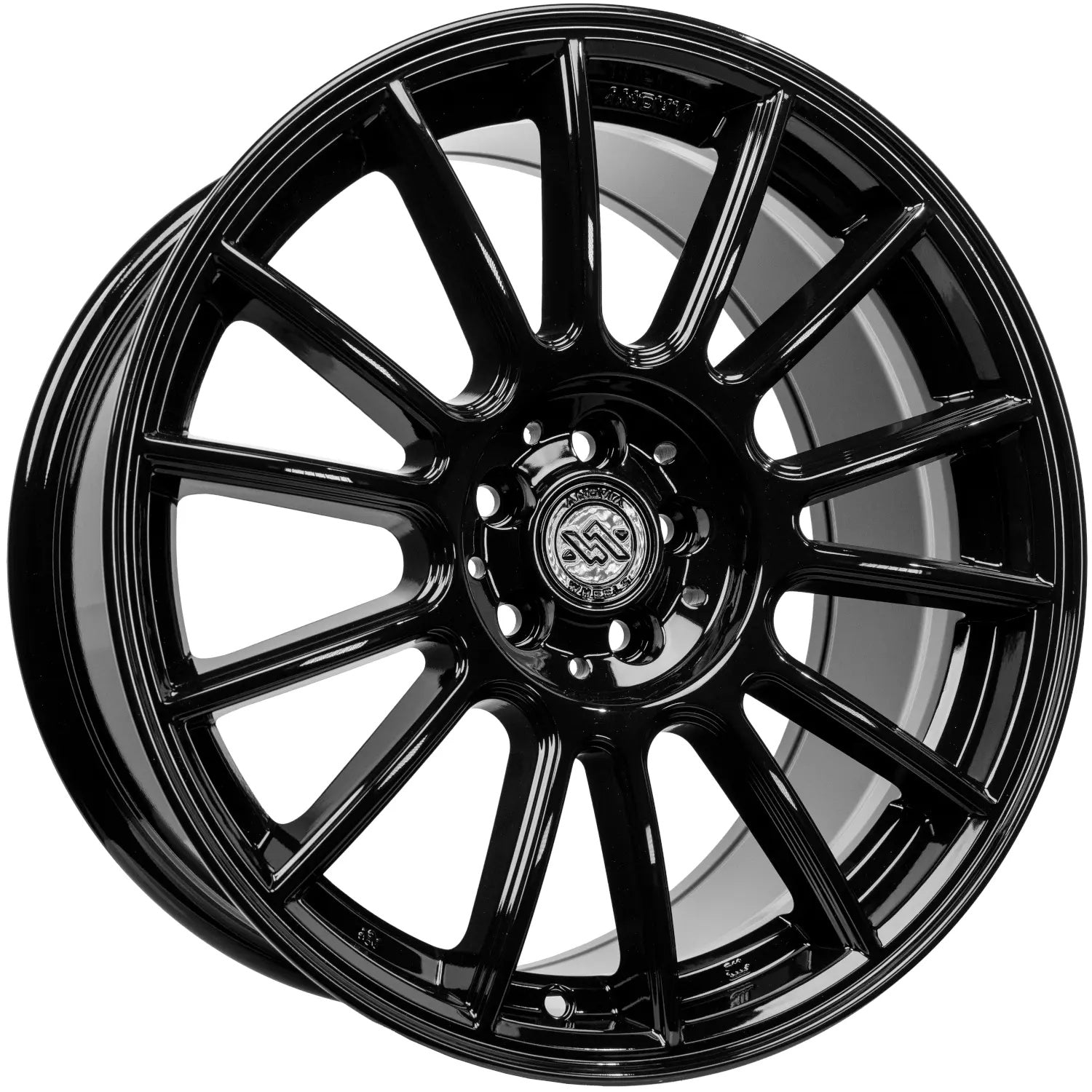 Set of 4 Anovia Kenzo 19x9.5 5x120 +35 Gloss Black Wheels