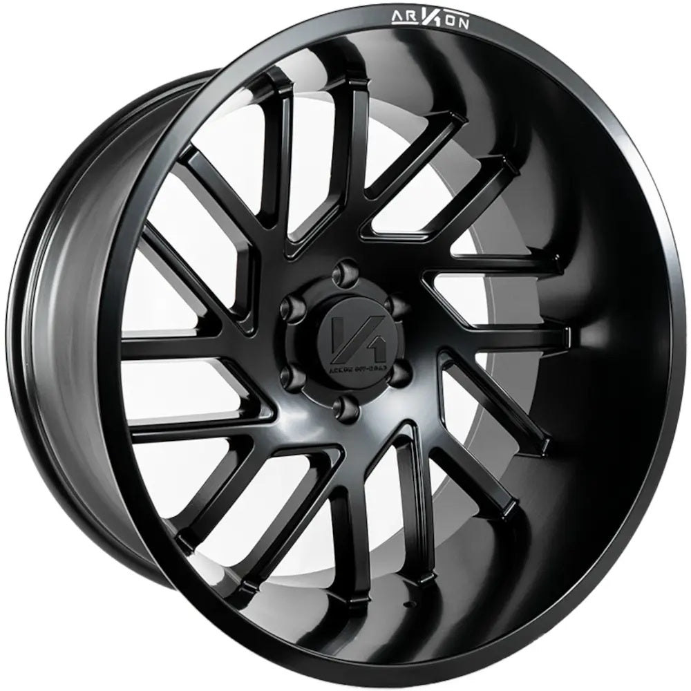 Set of 4 ARKON Off-Road Mandela 24x12 6x5.5 -51 Satin Black Wheels