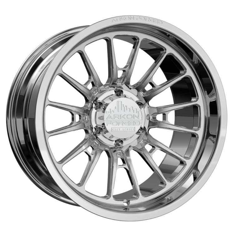 Set of 4 ARKON Forged Nashville 20x10 5x5 -25 Polished Wheels