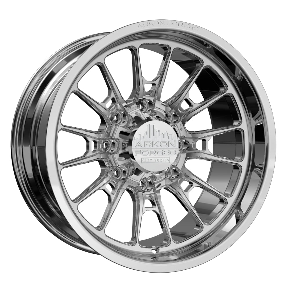 Set of 4 ARKON Forged Nashville 20x10 8x6.5 -25 Polished Wheels