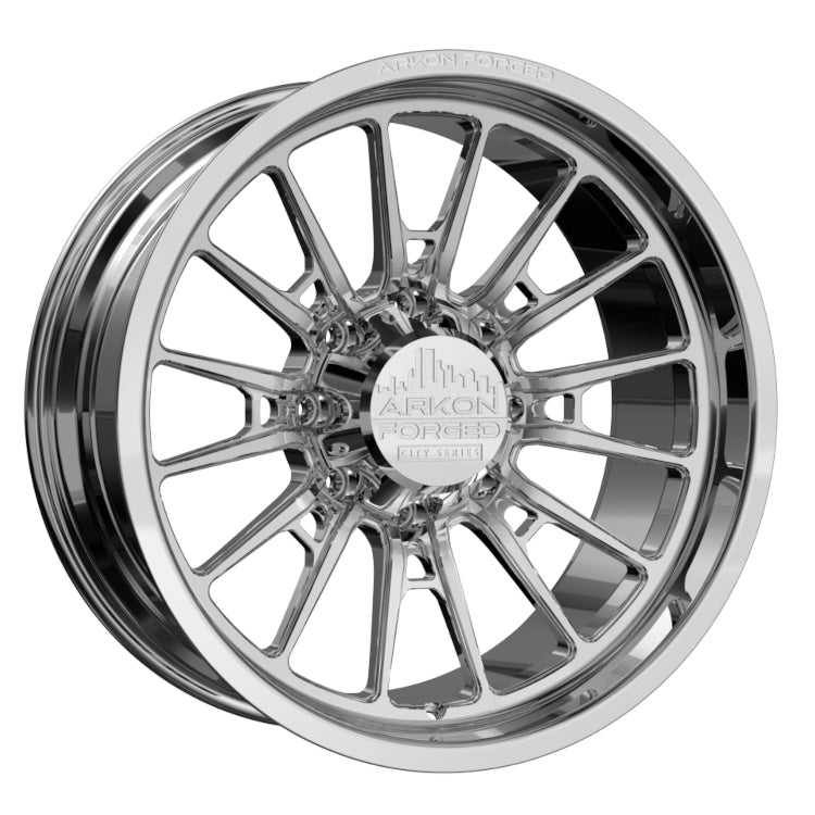 Set of 4 ARKON Forged Nashville 22x10 8x180 -25 Polished Wheels