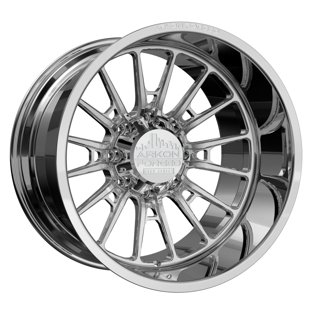 Set of 4 ARKON Forged Nashville 22x14 8x180 -76 Polished Wheels