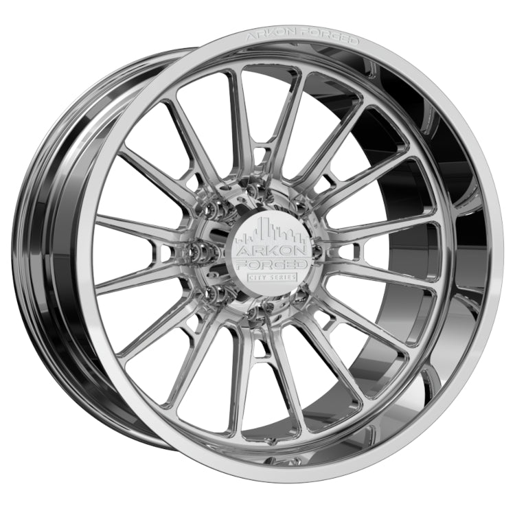 Set of 4 ARKON Forged Nashville 24x12 8x170 -51 Polished Wheels