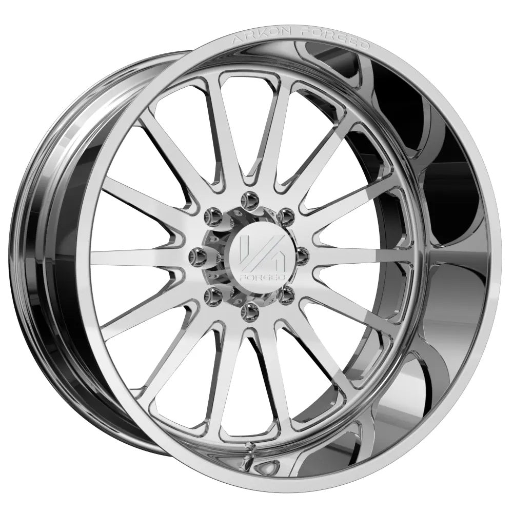 Set of 4 ARKON Forged Torx 26x14 8x6.5 -76 Polished Wheels